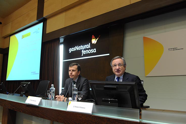 Pablo Saavedra (izquierda), secretario de Estado de Medio Ambiente, junto a Rafael Villaseca.