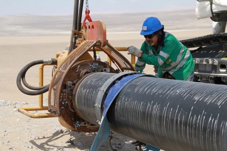 Construcción del Gasoducto Sur Peruano. Foto: Enagás.
