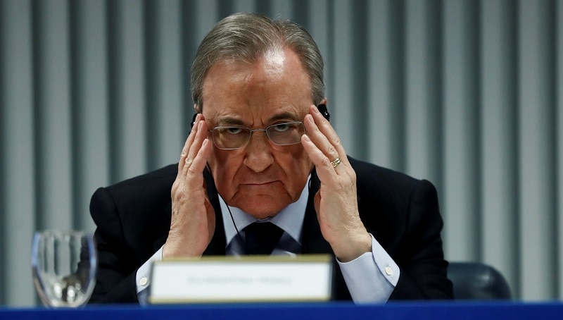 Florentino Pérez, presidente de ACS, durante una conferencia en Madrid. Foto: REUTERS / Juan Medina.
