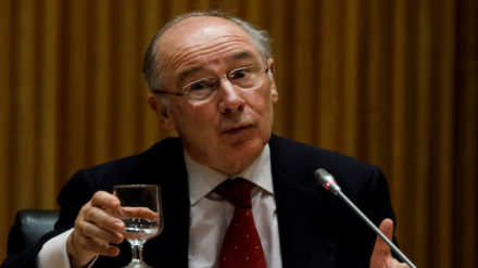 Rodrigo Rato, exministro de Economía, antiguo director general del FMI y expresidente de Bankia, ante la Comisión del Congreso que investiga la crisis financiera. Foto: REUTERS/Juan Medina